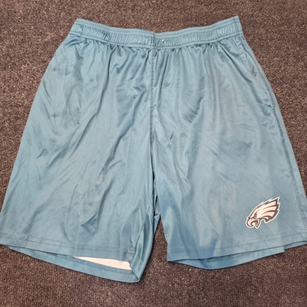 NFL Philadelphia Eagles Mens Athletic Training Shorts Teal Green Size Large